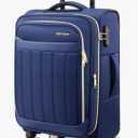 Softside Carry On Luggage 20 Inch Expandable Carry On Luggage 22x14x9 Airline Approved with Spinner Wheels & TSA Lock, Waterproof Large Capacity Suitcase Travel Bag for Men and Women