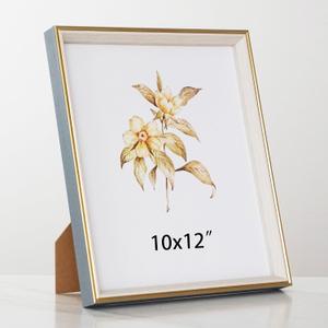Resin 10x12 Picture Frame Blue 10x12 Photo Frame Wall and Desktop Display with Plexiglass