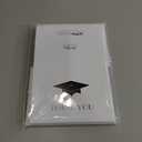 Graduation Cap with Colored Tassel Thank You Cards - 24 Cards & Envelopes (Red)