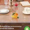 Clear Table Cover Protector 23 x 47 Inch, 2mm Thick Clear Desk Mat, Plastic Table Cover, Transparent Desk Cover, Desk Protector Mat for Desktop, Writing Desk