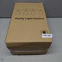 4-Light Bathroom Light Fixtures, Vanity Light with Milky White Shades, Matte Black Bathroom Light Fixtures Over Mirror, Modern Bathroom Wall Lamp for Mirror Living Room Cabinet Bedroom