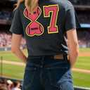 ALLTB in My Game Day Era Shirt Football Shirts for Women Football Graphic Tops Casual Short Sleeve Tee Sports Fan T-Shirts (XXL)