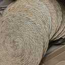 13 Inch Round Woven Placemats Set of 24, Boho Farmhouse Rustic Rattan Wicker Braided Chargers for Dining Table, Water Hyacinth Jute Place Mats for Dinner Plates, Outdoor Patio & Wedding Decor