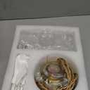 Oyisen Pendant Lights, Industrial Hanging Lamp with 7.09 Inch Glass Shade for Kitchen Island, Hanging Pendant Light, Dining Room Hanging Lamp Light Bulb Included (Hardwired 18cm)