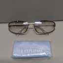 Trendy Retro Rectangle Sunglasses For Women Men Y2k Metal Frame Cool Sun Glasses UV Protection
