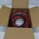 2 Gauge Battery Cable, 15FT Red + 15FT Black 2 AWG Welding Cable, Stranded Oxygen-Free Copper Wire for Automotive, Battery, Solar, Marine and Generator
