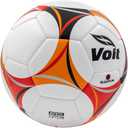 Voit Quantum Soccer Ball Size 5 - Premium PU Hybrid Match Ball with Abrasion-Resistant Cover - All-Surface Liga MX Soccer Balls for Grass or Turf - Play Like a Pro with Orange/Red/Black Soccer Ball