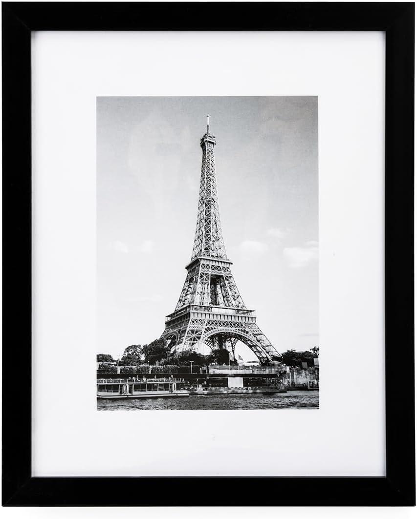 Aspire Photo Frame, Black Picture Frames, Tabletop and Wall Hanging Decor, Black, 1 Pack-12X18