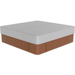 Outdoor Hot Tub Cover 96.5" x 96.5" x 11.8" Waterproof and Weather-Proof Oxford Square SPA Protector 200D Protectors Protective Cover Cap for Hot Tub Outdoor Indoor, Gray