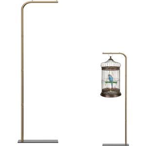 67 Inch High Hanging Bird Cage, Bird Cage Stand, Feeder Stand with Base