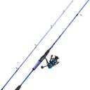 One Bass Fishing Rod and Reel Combo, IM7 Graphite 2 Pc Blank Baitcasting Combo, Spinning Rod with SuperPolymer Handle, 6'0"Medium-Fast with 1000 Reel