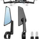 Motorcycle Bar End Mirrors 7/8" 22mm Handlebar Mirror CNC Aluminum Universal Rear View Side Mirror Fit for Ninja Z900 Honda Grom Yamaha Suzuki Ducati Cruiser Most Motorcycle Scooter Sports Bike