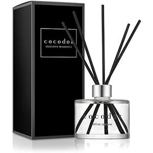 COCODOR Signature Reed Diffuser Set/White Jasmine / 6.7oz /1 Pack/Home Fragrance Diffuser, Oil Scent Diffuser for Bathroom Shelf Decor