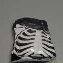 Halloween skeleton costume kids,glow in the dark skeleton costume on both sides Skuller candy bag for boys and grils (Medium, Black)