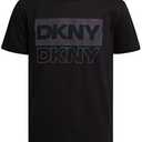 DKNY Boys' Graphic Tee - Soft and Breathable Classic Crewneck Short Sleeve Pullover T-Shirt for Boys (Size: XL)