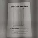 Fairy Baby 51.18" Extra Tall Baby Gates for Doorways, 29.5"-48.4" Extra Wide Safety Child Gates for Cats Dogs, Metal Auto Close Stair Gates Indoor for Kid or Pets No Drilling Pressure Mount Kit, White