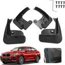 Custom Fit for Mud Flaps 2019-2024 BMW X4 M40i / 2020-2024 BMW X4 M Mud Splash Guard Front and Rear 4-PC Set