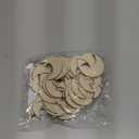 60 Pcs Moon Wood Cutouts Crafts Wooden Moon Shaped Slices Embellishments Unfinished Wood Ornaments for DIY Projects Home Decoration (1.58x2 in)