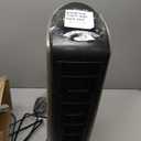 Lasko 1500W Ceramic Tower Space Heater with Remote, Thermostat, Timer & Widespread Oscillation, Portable Electric Heater for Indoor Use, Bedroom & Living Room, 751320 (Grey/Black)