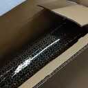 ZOEJADE Minimalist Luxury Ceramic Umbrella Stand Umbrella Holder Vase for Umbrella Canes Walking Sticks Entryway Indoor 18" High Black Gold