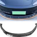 Front Bumper Lip Front Splitter Spoiler Front Wing Fit for 2024-2025 Tesla Model 3 Highland Facelift Accessories (Glossy Carbon Fiber)