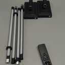 Battery Operated Wall Sconce Set of 2 Rechargeable Wireless Cordless 12000ma 360 Rotation Large Wall Lights lamp Modern Decor Linear Long Metal Black 28"