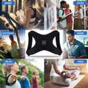 Posture Corrector for Women and Men, Adjustable Back Brace for Spine Alignment and Posture Support, Upper Back Pain Relief, Comfortable and Effective Back Brace for Better Posture (Black)