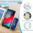 24 Pack Adjustable Book Display Stand, Crystal Clear Acrylic Book Easel, Comic Holder (4.41 x 4.13 x 2.36 Inch)