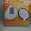 24 Inch Led Ceiling Light Flush Mount, 50W, 5480LM, 3000K/4000K/6000K CCT Selectable Super Slim White LED Ceiling Light, Close to Ceiling Round Flat Panel Light for Hallway, Bedroom, Kitchen, ect