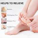 2PCS Toe Spacers for Women and Men, Toe Separators for Pedicure, Bunion Corrector, Hammer Toe Straightener, Plantar Fasciitis, Toe Spreaders for Foot Pain Relief and Foot Health, One Size