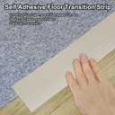 PATIKIL Self Adhesive Floor Transition Strip 10 ft x 3" Vinyl Flat Divider Flooring for Joining Floor Gaps Carpet Transition Floor Tiles, Gray Wood Grain