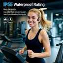 Bone Conduction Headphones, Bluetooth 5.4 Open-Ear Headphones - Secure Fit Wireless Earphones with Microphone, 12 Hours Playtime, IPX5 Sweatproof, Lightweight for Gym, & Outdoor Trave