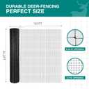 FRUITEAM 8ft165ft Deer-Fence,Deer-Netting for Garden,Wildlife Netting,Heavy Duty Garden Fencing Roll for Plant Protection