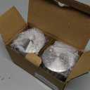 4 Oz Glass Bottles, 2 Pack Glass Jar with Lid, Borosilicate Glass, Stainless Steel Lids for Juicing, Smoothies, Water Bottles, Food Storage, Shaker Bottles