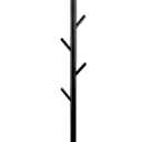 Coat Rack Freestanding Metal Clothing Rack  Modern Clothes Organizer with 8 Coat Hooks  Space-Saving Hall Tree for Entryway, Bedroom, Office  Sturdy Minimalist Coat Hanger & Garment Rack (Black)