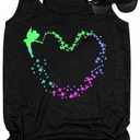 Tank Top Women Tshirts Family Vacation Short Sleeve Tops Summer Casual Tops, Large