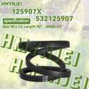 125907 532125907 125907X Lawn Mower Drive Belt 1/2 x 90 inch