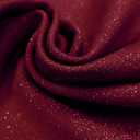 ZOMVA Plus Size 0X-4X Sparkly Glitter Ruched Bodycon Mini Dress Sparkle Sequin Wrap Ruffle Sleeve Dress Cocktail Party Formal (Red, XXXL)