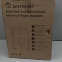 Bonsaii Paper Shredder for Office, 120-Sheet Autofeed Heavy Duty Shredder for Home Office Use, 30 Minutes/Micro Cut/P-4 High Security Level/6 Gallon Large Bin