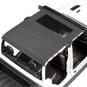 JOYTUTUS Waterproof Sun Shade Top Compatible with Gladiator JT 2020-2025, Canvas Roof Top Cover Gladiator JT Sunshade Blocks Rain, UV, Wind, Noise