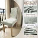 Stretch Dining Chair Covers Set of 6, Floral Print Soft Removable Washable, Pet Friendly Furniture Protector, Universal Chair Slipcovers for Home, Kitchen, Ceremony Dining Room Seat