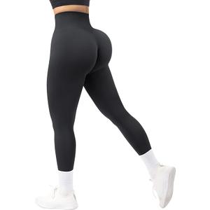 MOOSLOVER Women Wide Leg Pants Yoga Pants Butt Lifting Leggings Tummy Contral Yoga Pants M