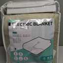 Electric Heated Blanket 72"x84" Full Size, Soft Coral Fleece with 4 Heating Levels and 10 Hours Auto-Off, Machine Washable, Cozy Plush Fabric for Home, Light Brown