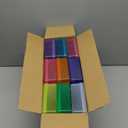 novelinks Plastic Small Storage Bins with Lids for Organizing, Mini Clear Storage Containers and Stackable Storage Box Organizer for Pencil Boxes, Task Boxes, Crayon Boxes (9 Pack Medium -Color)