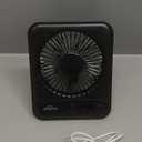 WHATOOK Small Desk Fan Personal Fans: 5000mah 25 Hours Battery Office Quiet Mini Desktop Fan Portable Rechargeable Travel Essentials (Black, 5000 mAh)
