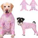 Dog Recovery Suit After Surgery Female Male, Medium Large Dog Neuter Shirt Cone Alternatives Prevent Licking Surgical Onesies (Elephant, XL)