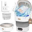 Compact 15L Portable Washing Machine - Foldable, High-Capacity Washer