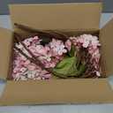 Hollyone 6PCS Pink Hydrangea Artificial Flowers Artificial Hydrangeas Silk Flowers for Home Decor Indoor Wedding Flower Faux Flower Kitchen Centerpiece Table Decorations
