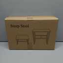 Toddler 2 Step Stool, Kids Wooden 2 Step Stools for Bathroom, Kitchen, Bedroom and Living Room, Heavy Duty Tall Stepping Stool for High Beds and Toilet up to 450-LBS, Brown 