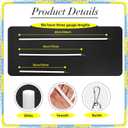 24 inch Curtain Pull Wand, White Curtain Pull Rod with Hook, Drapery Pull Wand for Easier Opening and Back - 2 Pack
